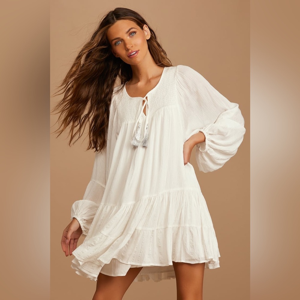 Lulus balloon sleeve dress